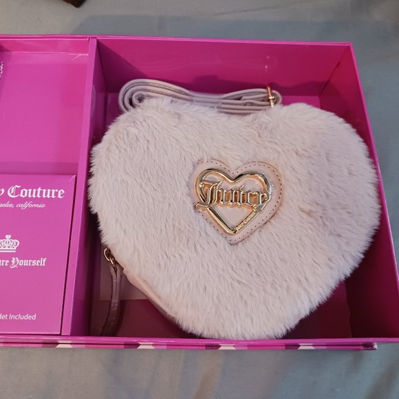 NWT! JUICY COUTURE Heart Shaped Bag - Picture 1 of 13